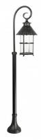 Pastatomas lauko šviestuvas Su-Ma Toledo, 100W, E27, IP23, juodas, 33 cm x 116 cm