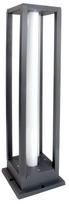 Pastatomas lauko šviestuvas CristalRecord, 10W, LED, IP54, antracito, 15 cm x 55 cm