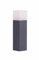 Pastatomas lauko šviestuvas Su-Ma Cube, 20W, E27, IP44, pilkas, 8 cm x 33 cm