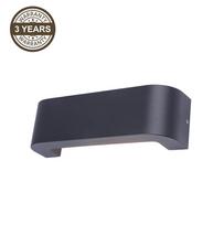 Sieninis lauko šviestuvas Domoletti Figura, 10.5W, LED, IP54, juodas, 8 cm x 9 cm