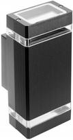 Sieninis lauko šviestuvas GTV Nessa, 50W, GU10, IP54, juodas, 11 cm x 24.5 cm
