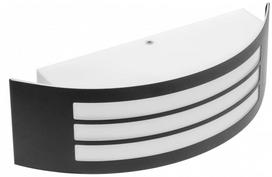 Sieninis lauko šviestuvas GTV Astrit 27-20, 14W, E27, IP54, juodas, 9 cm x 10 cm