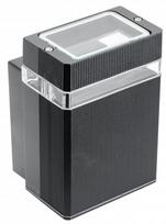 Sieninis lauko šviestuvas GTV Nessa, 50W, GU10, IP54, juodas, 10.5 cm x 15.5 cm
