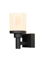 Sieninis lauko šviestuvas Candellux Lighting Saponia, 12W, LED, IP65, juodas, 18 cm x 25 cm