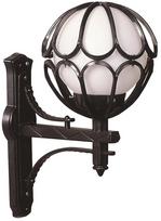 Sieninis lauko šviestuvas Opviq BAP-68081-BSY-M5-OP, 60W, E27, IP65, juodas, 35 cm x 50 cm
