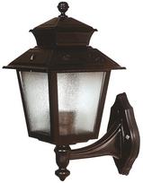 Sieninis lauko šviestuvas Opviq BAP-68213-BSY, 60W, E27, IP65, juodas, 20 cm x 38 cm