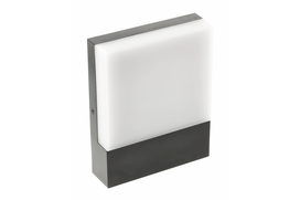 Sieninis lauko šviestuvas GTV Saro LD-SARO9WB-10, 9W, LED, IP54, juodas, 4.5 cm x 20 cm