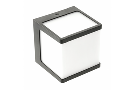 Sieninis lauko šviestuvas GTV Narin LD-NAR10WB-10, 10W, LED, IP54, juodas, 10 cm x 10 cm