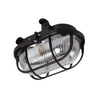 Lubinis lauko šviestuvas Kanlux Milo, 60W, E27, IP54, juodas, 10 cm x 11 cm