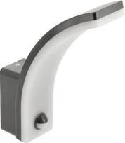 Sieninis lauko šviestuvas GTV Nicea, 20W, LED, IP65, juodas, 6.7 cm x 25.5 cm