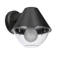 Sieninis lauko šviestuvas Candellux Lighting Hendera, 40W, E27, IP44, juodas, 20.5 cm x 18 cm