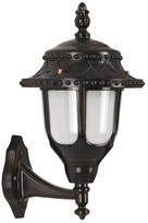 Sieninis lauko šviestuvas Opviq BAP-68180-BSY-M2, 60W, E27, IP65, juodas, 30 cm x 35 cm