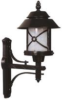 Sieninis lauko šviestuvas Opviq BAP-68199-BSY, 60W, E27, IP65, juodas, 36 cm x 63 cm