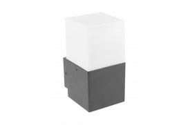 Sieninis lauko šviestuvas GTV Largo, 15W, E27, IP44, pilkas, 8 cm x 16 cm