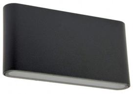 Sieninis lauko šviestuvas Su-Ma Slim, 12W, LED, IP54, juodas, 17.5 cm x 9 cm