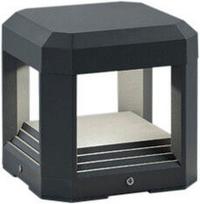 Sieninis lauko šviestuvas Trio Logone, 11W, LED, IP65, juodas, 15 cm x 15 cm