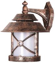 Sieninis lauko šviestuvas Opviq BAP-68199-BKR-M2, 60W, E27, IP65, rudas, 30 cm x 36 cm