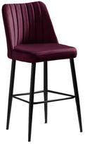 Kėdžių rinkinys Kalune Design Vento 107BCK1145, bordo/juoda, 45 cm x 49 cm x 99 cm