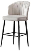 Kėdžių rinkinys Kalune Design Rubi 107BCK1158, juoda/kreminė, 42 cm x 52 cm x 97 cm