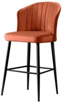 Kėdžių rinkinys Kalune Design Rubi 107BCK1121, juoda/vario, 42 cm x 52 cm x 97 cm
