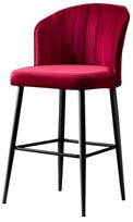 Kėdžių rinkinys Kalune Design Rubi 107BCK1119, bordo/juoda, 42 cm x 52 cm x 97 cm