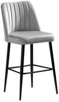 Kėdžių rinkinys Kalune Design Vento 107BCK1113, juoda/kreminė, 45 cm x 49 cm x 99 cm