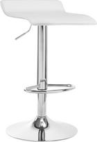 baro kede chromas - Baro kėdė 4Rico QS-B08, balta/chromo, 37 cm x 40 cm x 55 - 75 cm - 1 nuotrauka