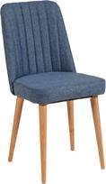 Valgomojo kėdė Kalune Design Vina 1048 869VEL5114, mėlyna/pušies, 46 cm x 46 cm x 85 cm