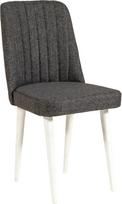 Valgomojo kėdė Kalune Design Vina 1053 869VEL5150, antracito/balta, 46 cm x 46 cm x 85 cm
