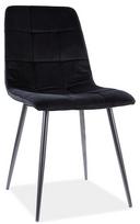 kede mila velvet - Valgomojo kėdė Mila Velvet, juoda, 41 cm x 45 cm x 86 cm - 1 nuotrauka