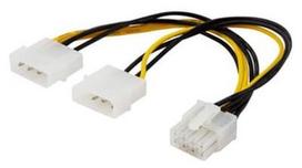 Pirkti Savio Cable Molex x 2 / 8pin EPS 0.18m - Photo 1