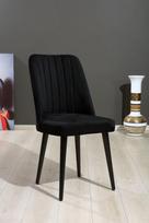 Kėdžių rinkinys Kalune Design Vega 107BCK1106, matinė, juoda, 45 cm x 46 cm x 92 cm