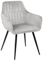 Valgomojo kėdė Homla Etienne Basic 847337, matinė, šviesiai pilka, 56 cm x 61 cm x 86 cm