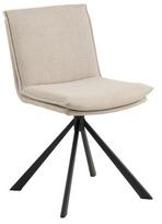 valgomojo kedes beige - Valgomojo kėdė Flynn Basel 24 101135, juoda/smėlio, 59 cm x 47 cm x 85 cm - 1 nuotrauka