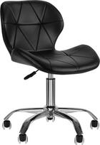meistro kede - Valgomojo kėdė ActivEshop QS-06, matinė, juoda, 36 cm x 48 cm x 42 - 54 cm - 1 nuotrauka