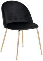Valgomojo kėdė House Nordic Geneve, matinė, juoda/žalvario, 52 cm x 51 cm x 78 cm