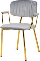 Kėdžių rinkinys Kayoom Kian 200 JT27M-GRY, aukso/pilka, 51 cm x 63 cm x 80 cm