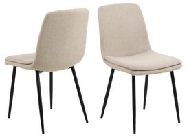 Valgomojo kėdė Bendt Basel 24, juoda/smėlio, 55 cm x 46 cm x 85.5 cm