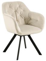 Valgomojo kėdė Lola VIC A80, matinė, juoda/smėlio ruda, 61.5 cm x 57.5 cm x 81.5 cm