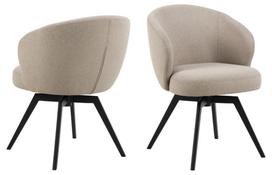 Valgomojo kėdė Darlene, matinė, smėlio, 60 cm x 58.5 cm x 80 cm
