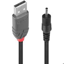 Lindy USB-A į DC 2,5 mm 1,5 m Juodas (Black)
