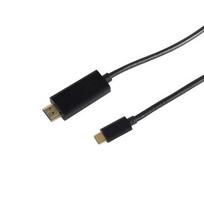 hdmi type c laidas - S-Conn 10-56025 HDMI A tipo į USB-C adapteris 1m Juodas (Black) - 1 nuotrauka