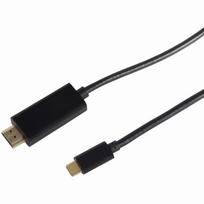 hdmi type c laidas - S-Conn 10-56025 HDMI A tipo į USB-C adapteris 1m Juodas (Black) - 2 nuotrauka