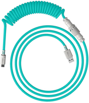 hyperx laidas - HP HyperX USB-C Suvyniotas Kabelis Šviesiai Žalias (Light Green) - 1 nuotrauka