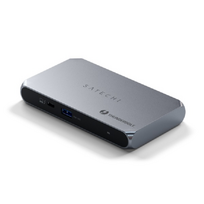 usb c kabelis - Satechi Slim Hub Pro Thunderbolt 4 (Pilka / Gray) - 1 nuotrauka