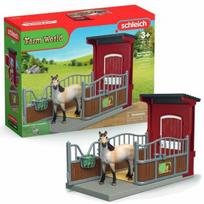Schleich Farm World Rinkinys „Ponių Dėžė su Mustangų Kumele“ 42724