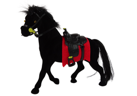 LEAN TOYS Žirgo figūrėlė Aksominė Juodas (Velvet Black)