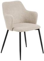 kedes valgomojo 5 - Valgomojo kėdė Ilsa 98239 98239, juoda/smėlio, 58.5 cm x 55 cm x 84.5 cm - 1 nuotrauka