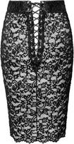 apatinis sijonas - Noir Skirt Lace M seksualus sijonas - 5 nuotrauka
