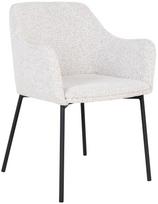 Valgomojo kėdė House Nordic Melilla 1001215, matinė, balta/juoda, 56 cm x 57 cm x 79.5 cm